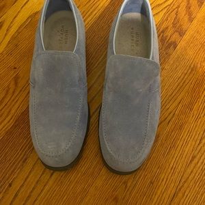 Baby Blue Suede Hush Puppies